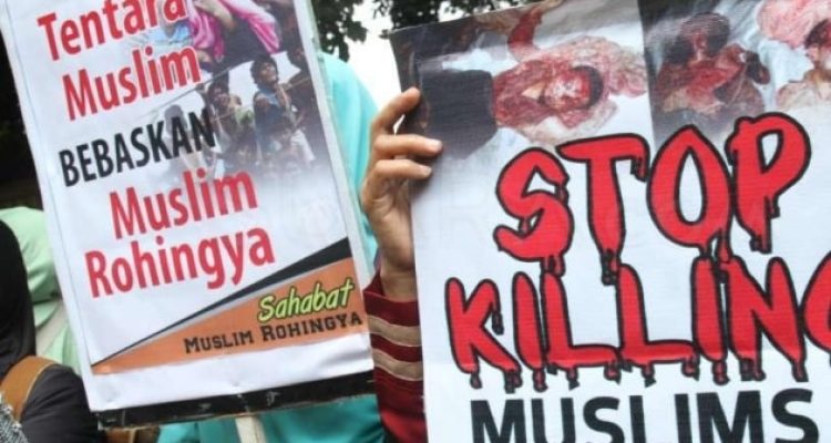 masa protes masalah rohingya